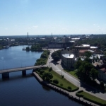 Näkymä Viipurin linnan tornista